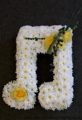 Double Clef Musical Note Funeral Flowers